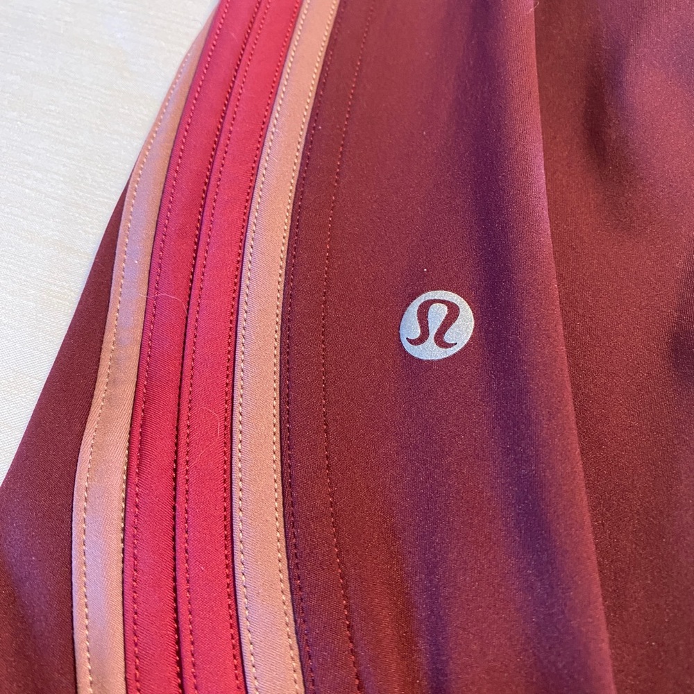 Lulu Lemon Run Crew Tight Deep Ruby Star Ruby Fig… - image 7